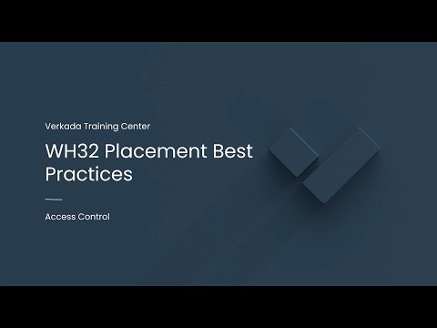 Verkada Access Control | Verkada Wireless Lock Hub Placement (Command Admin)