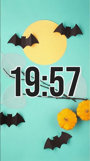 20 Minute Timer Halloween 🎃 | Cute Pumpkin & Bats Countdown #shorts