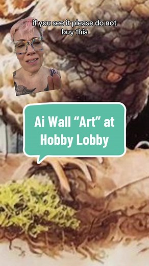 #stitch with @Daniel Bailey Hobby Lobby like @Michaels Arts & Craft Deals is now selling Ai generated garbage as wall art instead of licensing from real artists. Let’s identify how to to recognize this as AI and also why not buying this crap is important. #aiethics #hobbylobby #artistsoftiktok #artlicensing #wallart #farmanimals