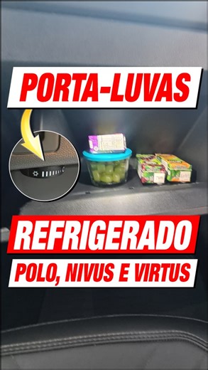 Fabinho | Carros & Vlogs on Instagram: "🔧❄️ Quer um porta-luvas refrigerado no VW Polo, Virtus e Nivus? Então assista ao vídeo e veja como instalar de forma simples e prática! ✅ Testado no Virtus Exclusive Com apenas uma mangueira (cód. 6EA.816.311A) e um botão de controle (cód. 5E0.816.355), você pode aproveitar o sistema de ar-condicionado do carro para manter bebidas e alimentos sempre gelados. 🚗💨 Gostou do tutorial? No meu canal tem muito mais dicas e conteúdos sobre o mundo automotivo! �