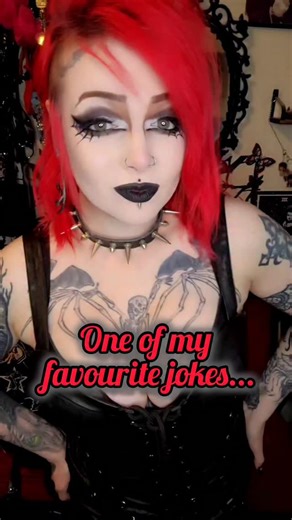 PatriciaAbsinthe | I hear Hesher every time I tell it 🤣 Muppet joke of nightmares #goth #gothgirl #gothic #gothicc #btggf #tattoogirls #girlswithtattoos... | Instagram