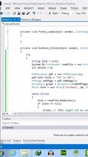 094 - How to create PDF file from Text file in C#