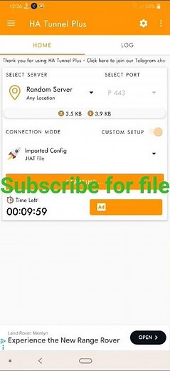 Ha Tunnel settings Econet