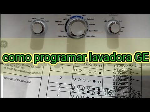 como programar lavadora general Eléctric