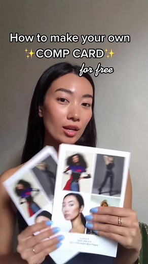 It’s actually really easy to make☺️ #modelcompcard #compcard #modeltip #modelingtip #nycmodel #freelancemodel
