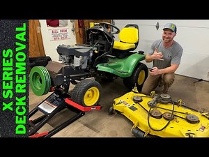 John Deere x320 Riding Mower Deck Removal
