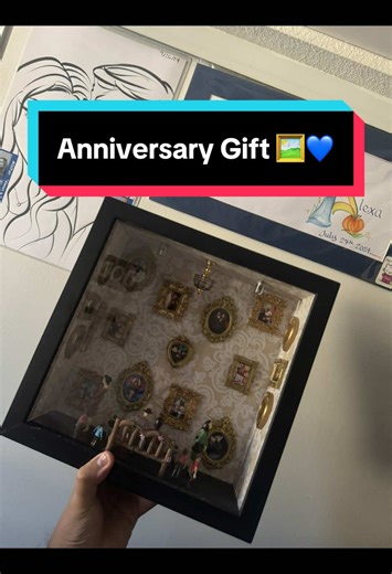 Assembling a mini Museum of us 💙 #fyp #museum #anniversary #paratii #diy
