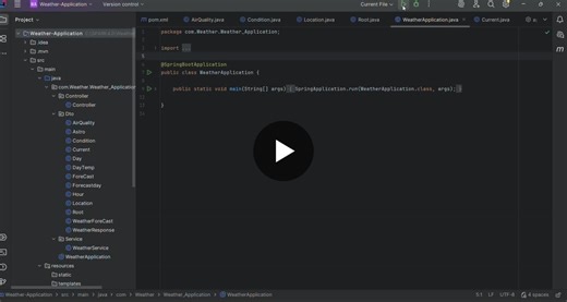 Excited to share that I’ve built a Weather Backend Application using Spring Boot 🌦️ 🔹 Integrated a real-time public Weather API 🔹 Consumed external APIs using RestTemplate 🔹 Designed clean REST… | Aniket Sardar