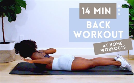 【Studio Jibby】14分钟背部锻炼，增强背部力量+改善体态 | 无器械 | 初级+中级