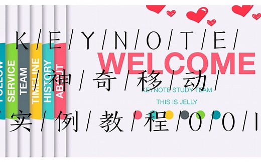 #001，Keynote动画学习|神奇移动|实例教程001