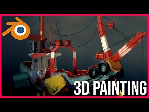 Blender Texture Painting 01: Ian McQue Sci-Fi Hover Ship - Intro to Stylized Asset Suite