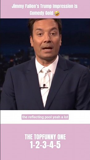 Jimmy Fallon’s Trump Impression Is Comedy Gold 🤣 #viral #funny #comedy #shrots #trending