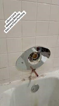 Converting a Shower Valve from 3-Handle to Single Handle Lilburn GA (Safer & Cleaner Look)