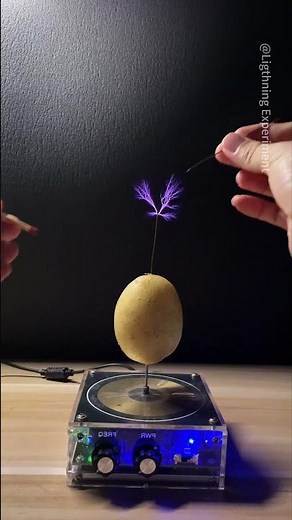Potato + Lightning = Incredible Experiment ⚡| #teslacoil
