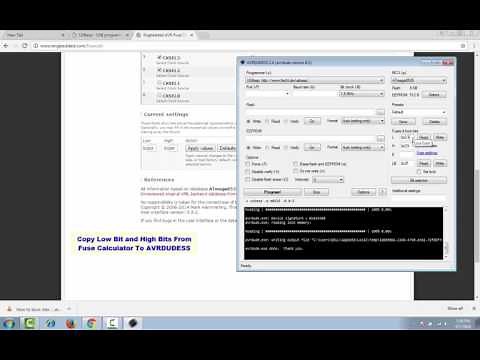 Fast, Simple and Easy to Setting AVR Fuses Bits Using AVRDUDES and EXTREME BURNER
