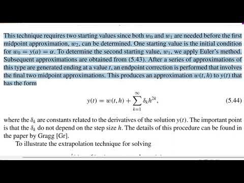 Extrapolation Methods