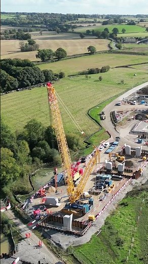 Construction on new high speed railway viaduct in UK begins #shorts