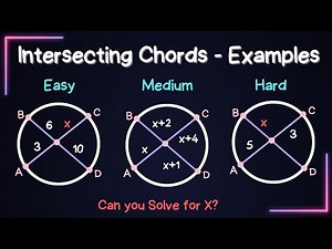Intersecting Chords - Plenty of Examples (Easy. Hard and Medium)