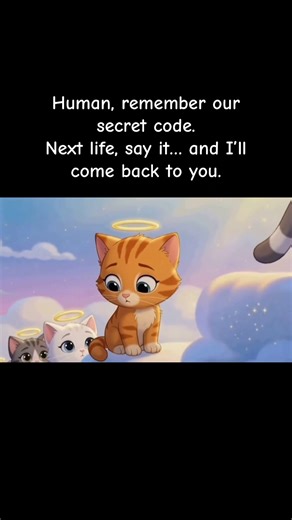 😺：Human, let’s make a secret code. #petmemorial #rainbowbridge #cat#petgrief #petloss
