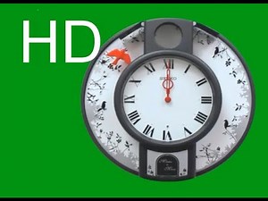 clock animation green screen