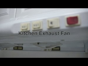 Kitchen Exhaust Fan Hood to Vent Cooktop Stove Smoke From Range Cooking Burners For Best Ventilation