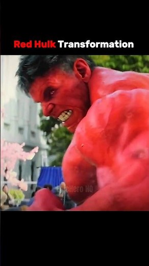 Transformation scene of Red Hulk 💀