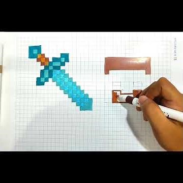 How to draw minecraft Steve and Diamond Sword #minecraftshorts #minecraft #minecraft
