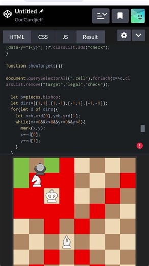 bishop knight checkmate (w maneuver visualising)