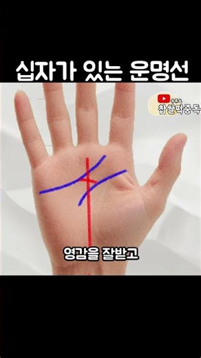 십자가 있는 운명선#신비의 십자선#운명선에 십자가 있는#운명선#손금 보기# 좋은 운명선#십자가 운명선 손금보기#손금 보는 방법#지식#신비 십자가 손금#특이한 손금