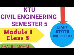 KTU, CIVIL ENGENEERING Design of concrete structures I, Module 1,Class 5, Limit STATE METHODS