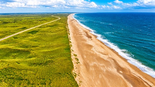 Endless beaches stretching along Denmark’s Jutland coast