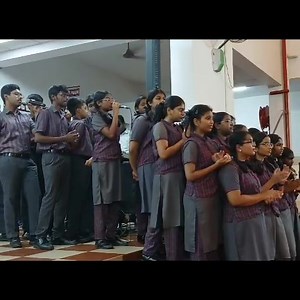 Today's morning assembly was conducted by Class 3E on the theme 'Avoid Sugar.' The program commenced with a Thirukkural highlighting the value of good health. Moreover, the students delivered a thought for the day in both English and Hindi. They also shared an amazing fact about how important it is to avoid sugar." | Ebenezer Marcus International School & Junior College