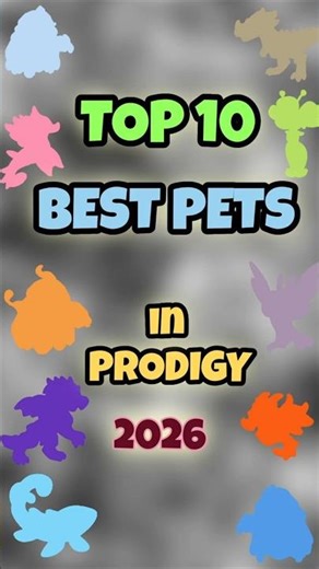 Top 10 STRONGEST Pets in Prodigy - 2026