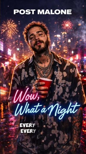 Post Malone - Wow, What a Night (Official Lyric Video)