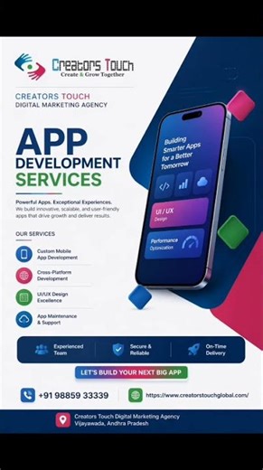 Custom Mobile App Development Services | Build Your Next Big App with Creators Touch