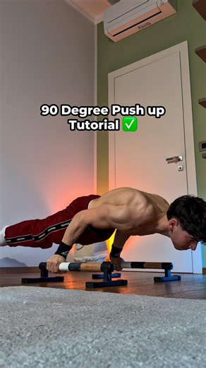 90 Degree Push up Tutorial✅#calisthenicsworkout #fitness #pushup