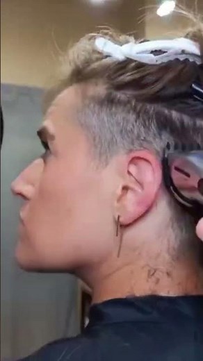 How To Do Undercut Pixie at Home #shorthaircut #pixiecut #undercut #hairtutorials #finehair