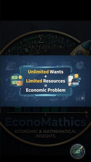 Scarcity Explained in 40 Seconds | The Basic Economic Problem | Economics Animation