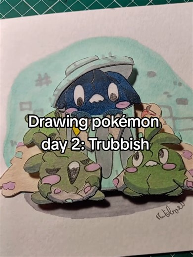 Drawing Trubbish: A Cute Pokémon Art Journey