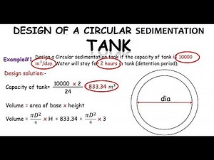 Circular sedimentation tank design.