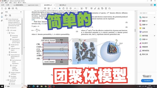 燃料电池催化剂层团聚体模型
