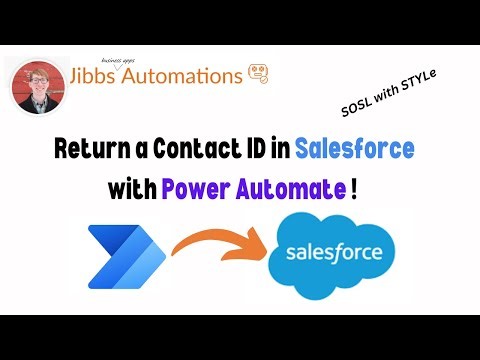 Power Automate and Salesforce - Return a Contact ID using Search Query!