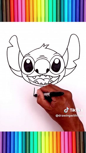 How to Draw Stitch from Lilo and Stitch - Easy Step-by-Step Tutorial