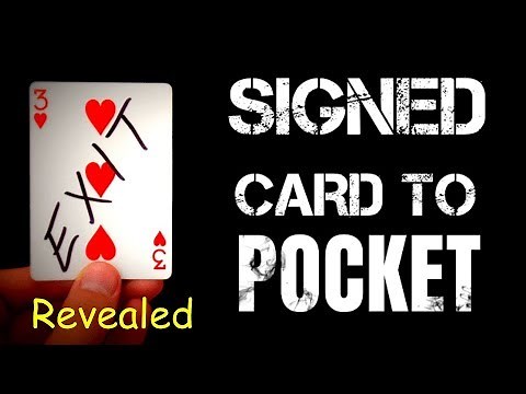 SIGNED CARD to POCKET Magic Trick Revealed!