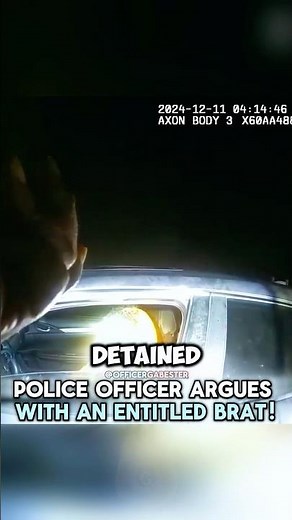 Police Officer Argues With An Entitled Brat!