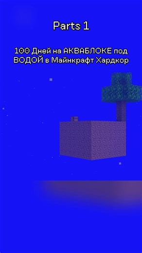 100 Дней на АКВАБЛОКЕ под ВОДОЙ в Майнкрафт Хардкор #Minecraft #rek | minecraft