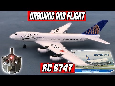 🔥🔥RC BOEING 747-400 UNBOX & FIRST FLIGHTS - UNDER $30