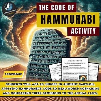 Hammurabi's Code Worksheet, Ancient Babylon Justice Simulation Activity