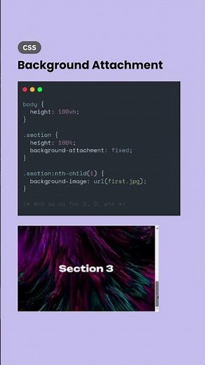 Background-attachment in CSS