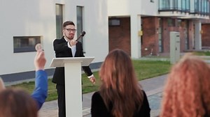 Fun Auctioneer Leading Entertaining Auction Standing Stock Footage Video (100% Royalty-free) 1034926049 | Shutterstock